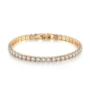 Women's Bracelet with Tennis Chain Design