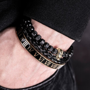 Men’s Bracelet – Durable Steel in black