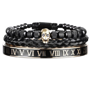 Men’s Bracelet – Durable Steel in black