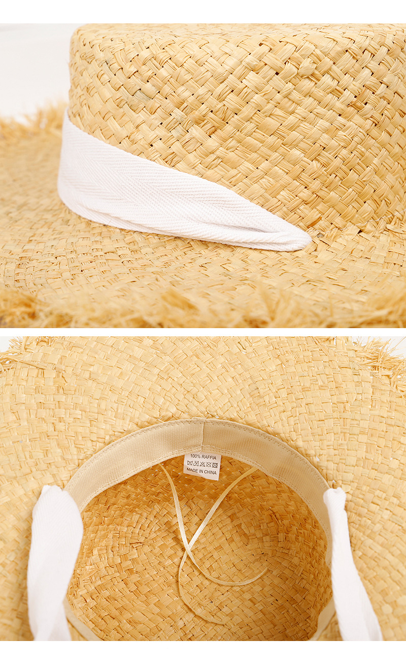 french style sun hat women white ribbon